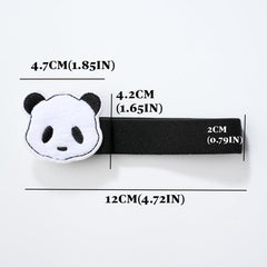 3pcs Panda Strap Cords with Pen Holders Versatile Elastic Straps