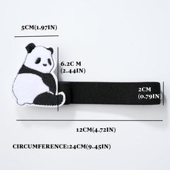 3pcs Panda Strap Cords with Pen Holders Versatile Elastic Straps