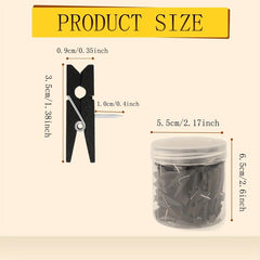 30pcs Wooden Push Pin Clips Decorative Push Pins for Cork Board