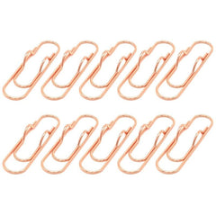 10pcs Metal Pen Clips Paper Clip Function Pen Holder Clips Bookmarks Clipper