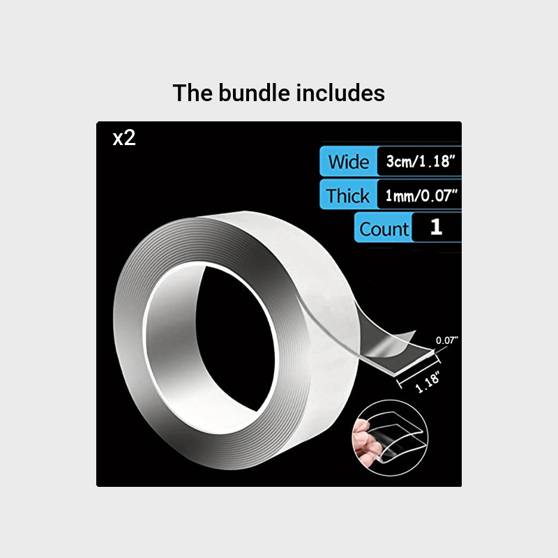 1pc Double Sided Tape Transparent Nano Adhesive Sticker