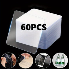 120pcs Double Sided Tape Transparent Strips for Posters & Carpets