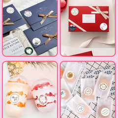 Envelope Thank You Sealing Sticker Floral Water Cup Sticker