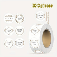 Envelope Thank You Sealing Sticker Floral Water Cup Sticker