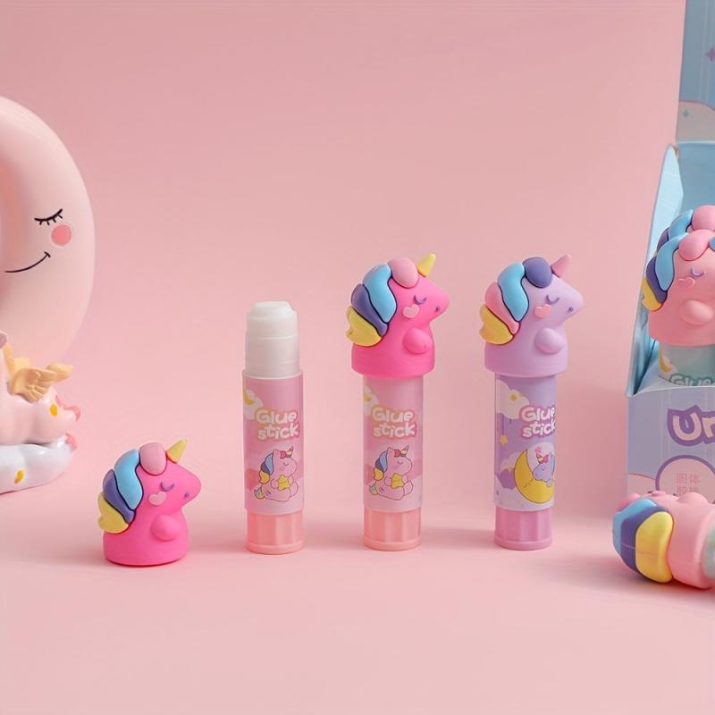 Cartoon Unicorn Shape Solid Glue Stick