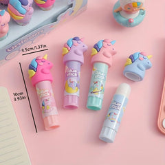 Cartoon Unicorn Shape Solid Glue Stick
