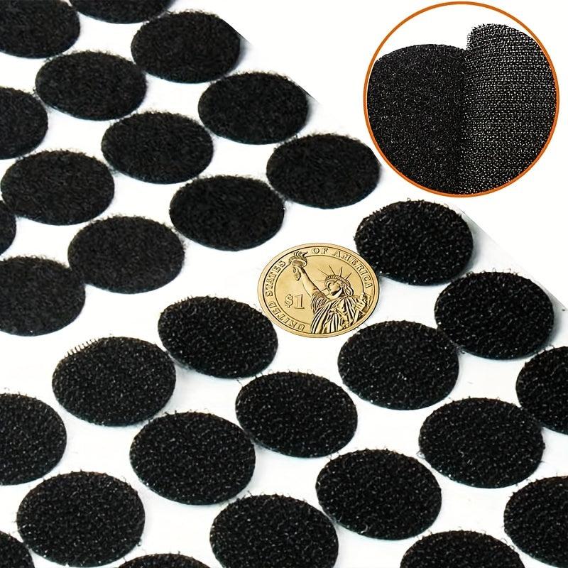 180pcs Sticky Hook Loop Dots 0.59in Round Self Adhesive Coins DIY Crafts