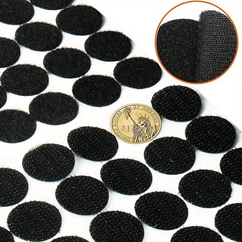 180pcs Sticky Hook Loop Dots 0.59in Round Self Adhesive Coins DIY Crafts