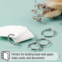 62 Cm Binder Rings 5 PCS Nickel Plated Steel Book Rings
