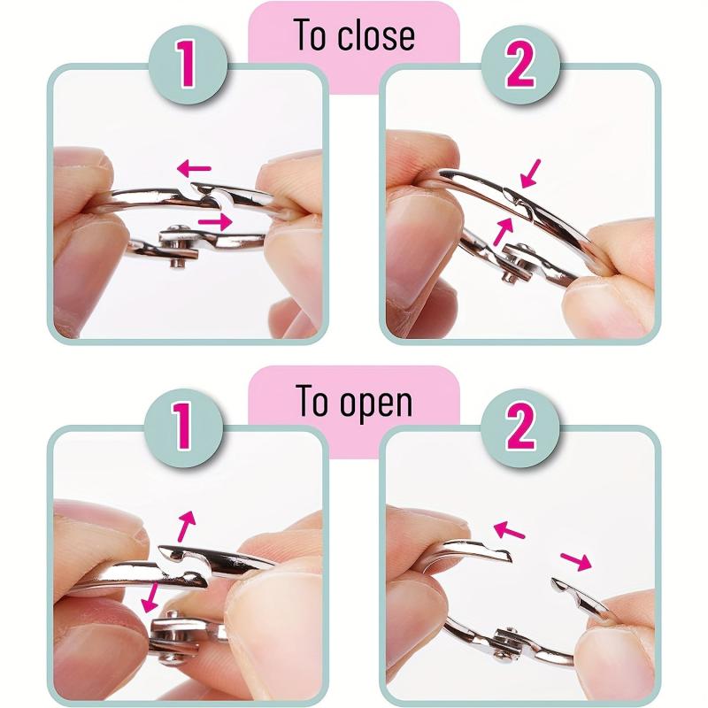 62 Cm Binder Rings 5 PCS Nickel Plated Steel Book Rings