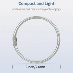 62 Cm Binder Rings 5 PCS Nickel Plated Steel Book Rings
