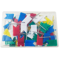 100 Flag Travel Map Push Pins 5 Colors