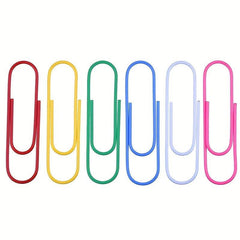 200-300 Paper Clips Set: Colorful Office Bookmarks