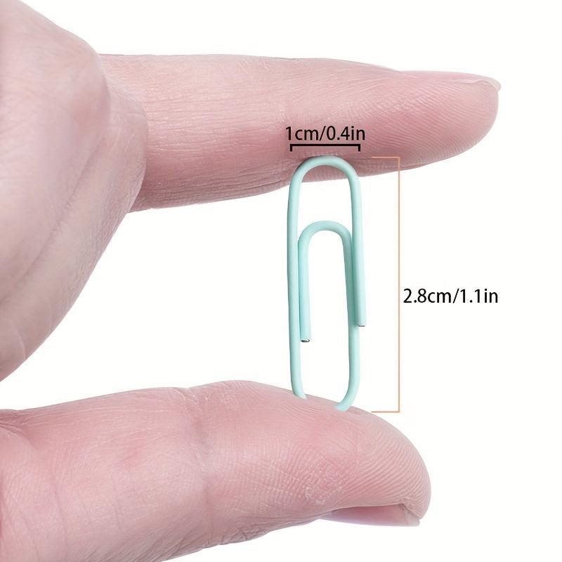 200-300 Paper Clips Set: Colorful Office Bookmarks