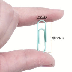200-300 Paper Clips Set: Colorful Office Bookmarks