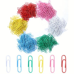Colorful Paper Clips Box for Financial Documents 100 Pieces