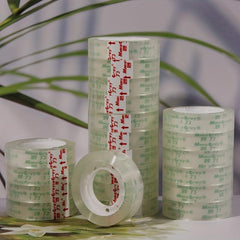 Transparent Tape High Viscosity Thin Office Tape for Students - Whole Box