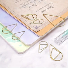 120pcs Creative Paper Clip Office School Home Desk Organizers Bookmark Clip