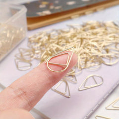 120pcs Creative Paper Clip Office School Home Desk Organizers Bookmark Clip