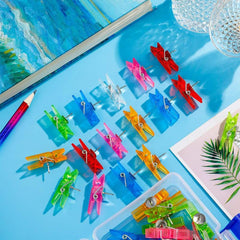 30 PCS Push Pin Clips for Bulletin Boards Photos Notes & Crafts