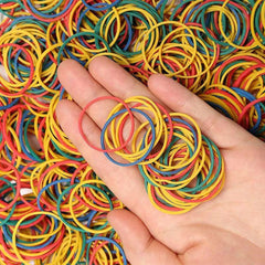 250pcs High Stretch Elastic Rubber Bands Mixed Colors