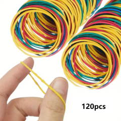 250pcs High Stretch Elastic Rubber Bands Mixed Colors