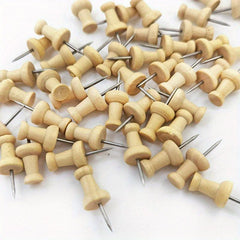 Wooden Pushpin Combination Solid Wood Creative Office Stationery