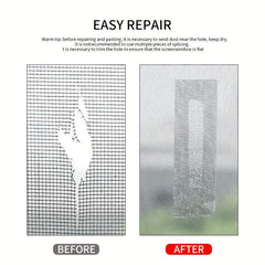 Self Adhesive Mosquito Screen Tape Repair 1.97in X 6.56ft