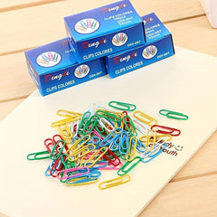 Plastic Coated Paper Clips Set of 70 Pieces