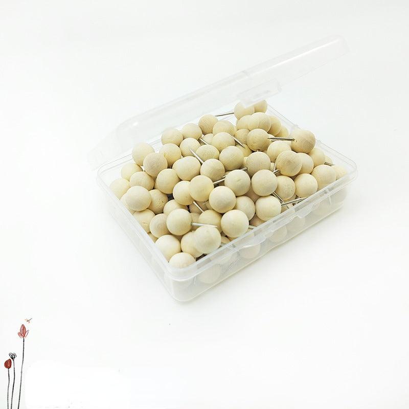 Wooden Pushpin Combination Solid Wood Creative Stationery