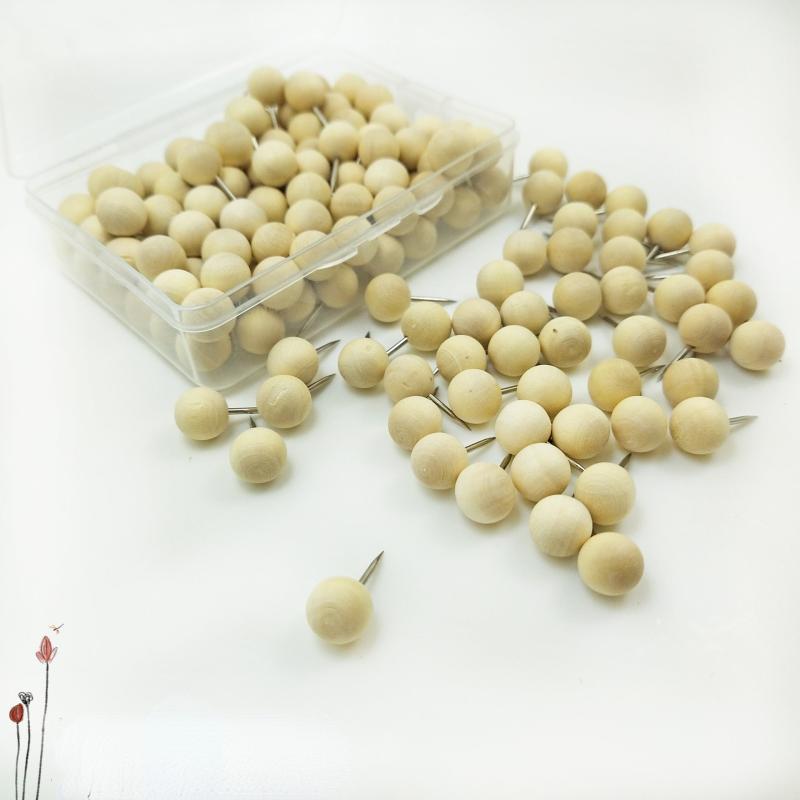 Wooden Pushpin Combination Solid Wood Creative Stationery