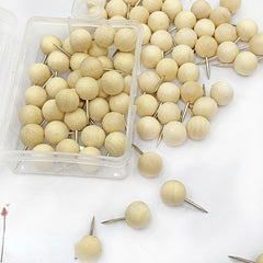 Wooden Pushpin Combination Solid Wood Creative Stationery
