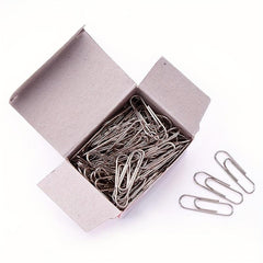100 Metal Paper Clips 29mm Standard Large Paper Clips
