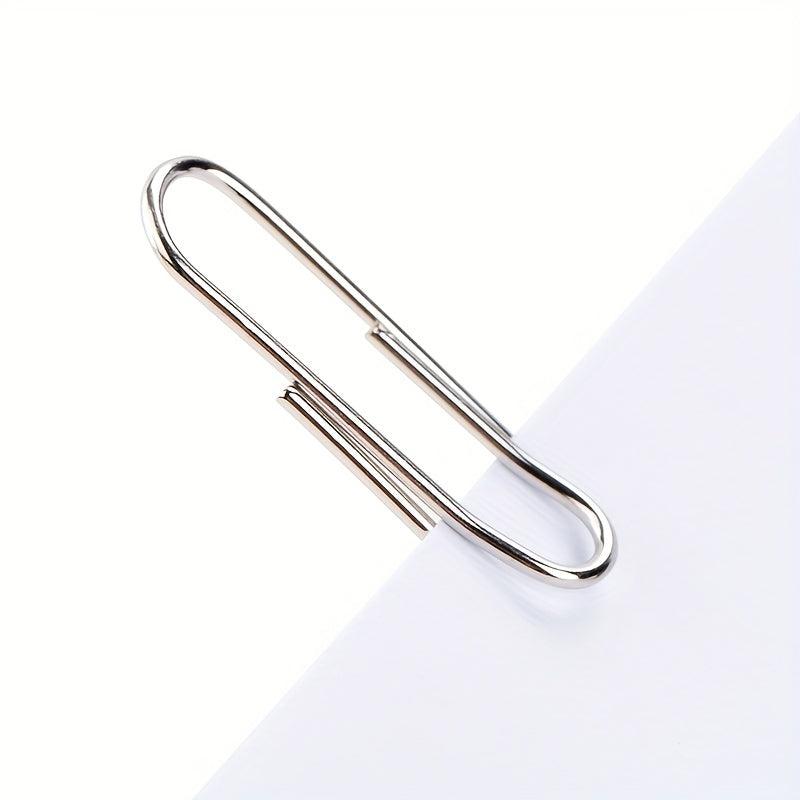 100 Metal Paper Clips 29mm Standard Large Paper Clips