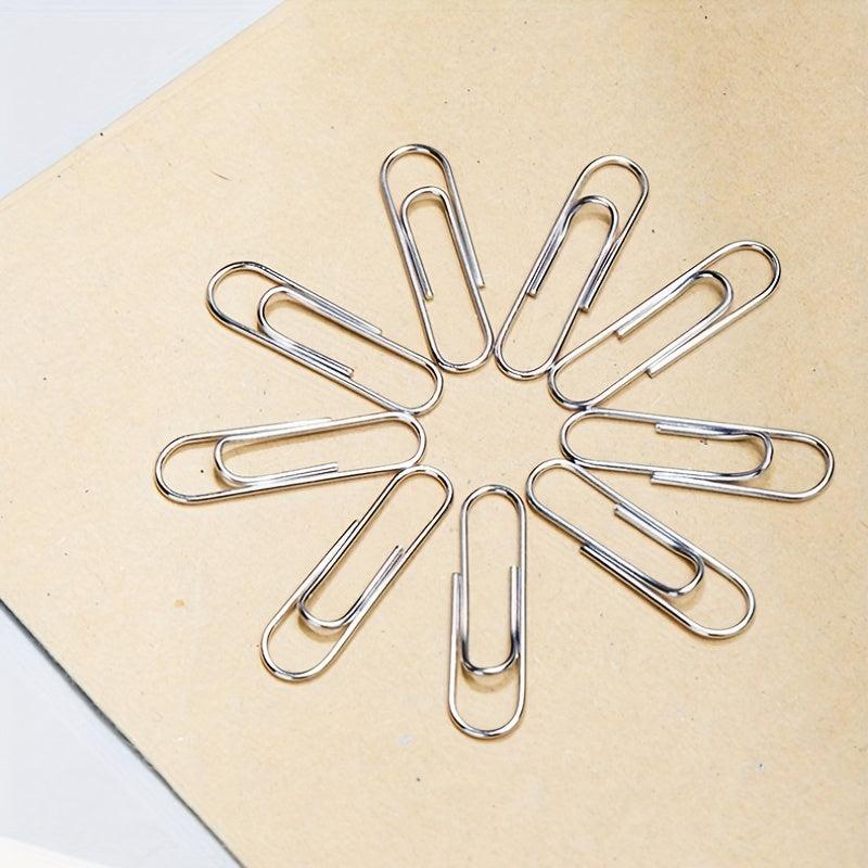 100 Metal Paper Clips 29mm Standard Large Paper Clips