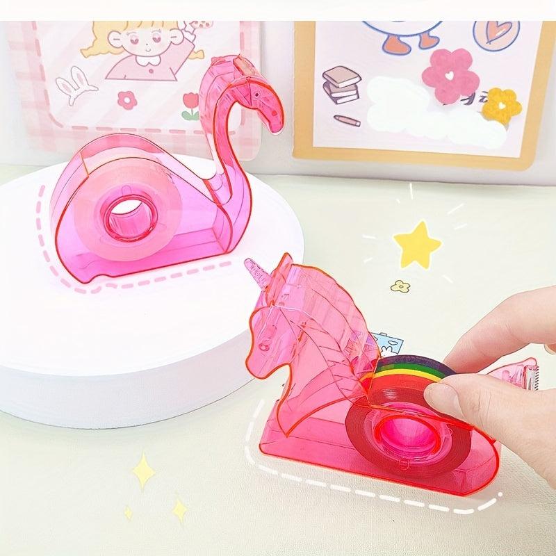 Flamingo Tape Cutter Unicorn Holder