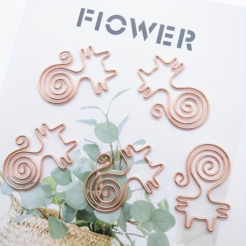 10pcs Mix Cat Shaped Metal Paper Clips for Notebooks Sticky Notes Chip Bags