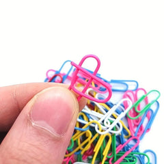 80pcs U Shaped Paper Clips Office Pin Needle Bookmark Clip