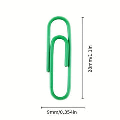 80pcs U Shaped Paper Clips Office Pin Needle Bookmark Clip