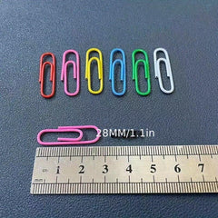 80pcs U Shaped Paper Clips Office Pin Needle Bookmark Clip