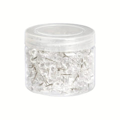 50-100 Push Pins for Bulletin Board Thumb Tacks w/ Clear Plastic & Steel Tips