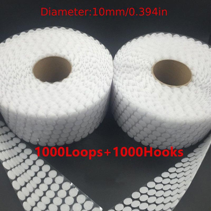 100 Pairs Adhesive Hook And Loop Tape Double Sided DIY Decoration