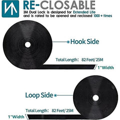 Self Adhesive Hook and Loop Tape 25m for Stationery and Home Use