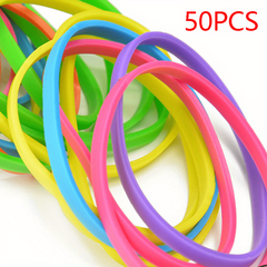 50/100pcs 5.0cm Natural Synthetic Rubber Bands High Elasticity Ageing Resistance