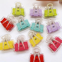 5pc Cartoon Binder Clips for Home Office Teacher Kitchen