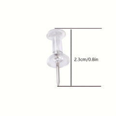 50pcs Electroplated Golden Push Pin Photo Wall Nail