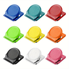 9pcs Magnetic Clips Scratch Resistant Whiteboard Magnets Colorful Clips