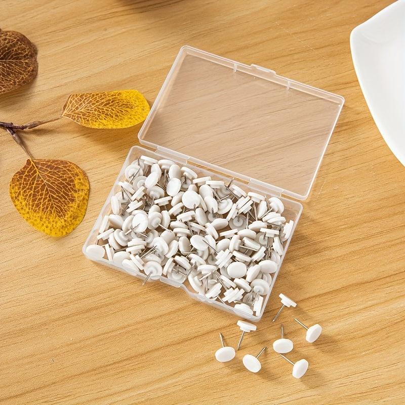 100pcs Push Pins Plastic Thumb Tacks Steel Push Pins Big Head Push Pins