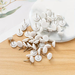 100pcs Push Pins Plastic Thumb Tacks Steel Push Pins Big Head Push Pins