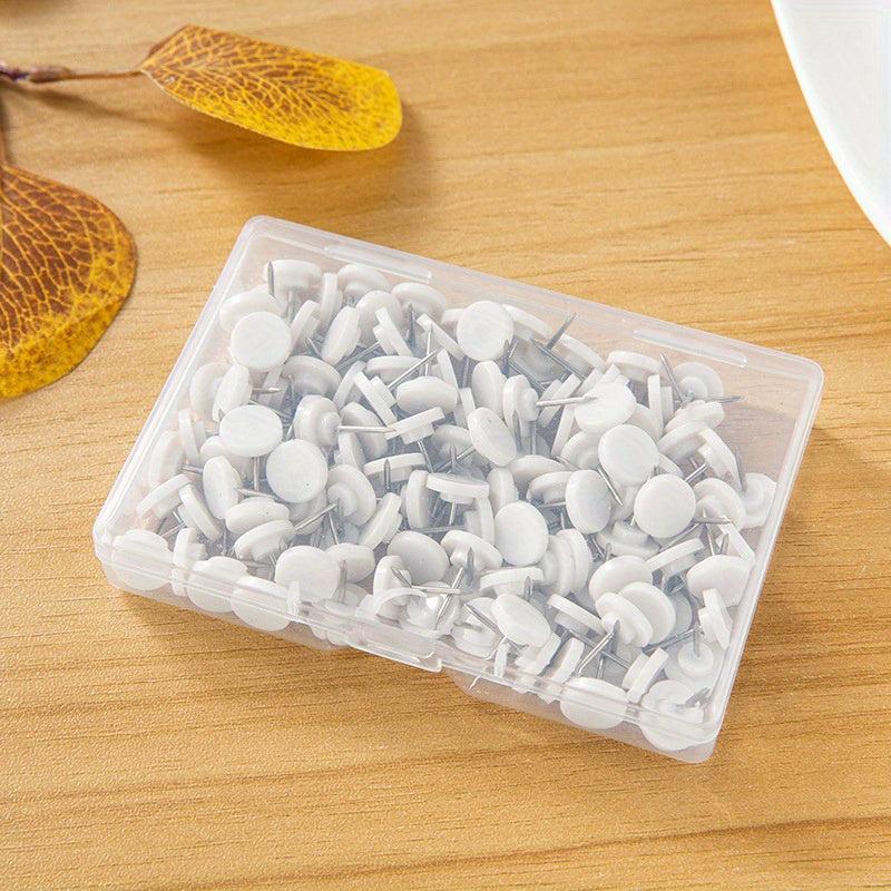 100pcs Push Pins Plastic Thumb Tacks Steel Push Pins Big Head Push Pins